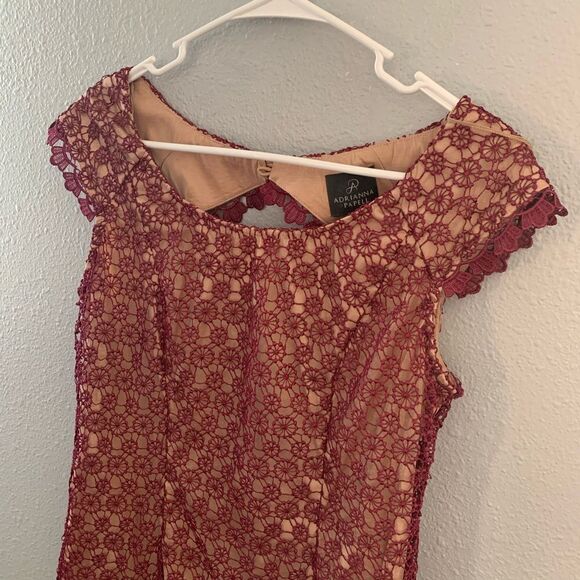 Adrianna Papell Lace Sheath Dress - Picture 2 of 8